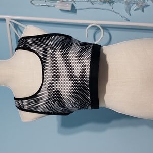 Honeycomb Print Sports Bra